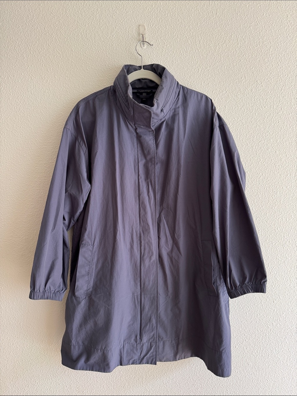 Eileen Fisher Organic Cotton-Nylon blend Coat